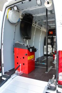 Strumentazioni per allestimento furgoni gommista